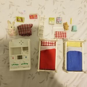 Misc genuine Calico critters furniture and accessories